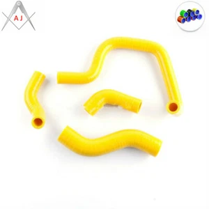 For 2005 2006 HONDA VT750 DCB SHADOW SPIRIT Silicone Radiator Hoses Kit Yellow - Picture 1 of 7