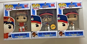 Funko Pop! Películas: Grandes Ligas Ricky Vaughn CHASE #886 Jake Taylor #887 - Imagen 1 de 22