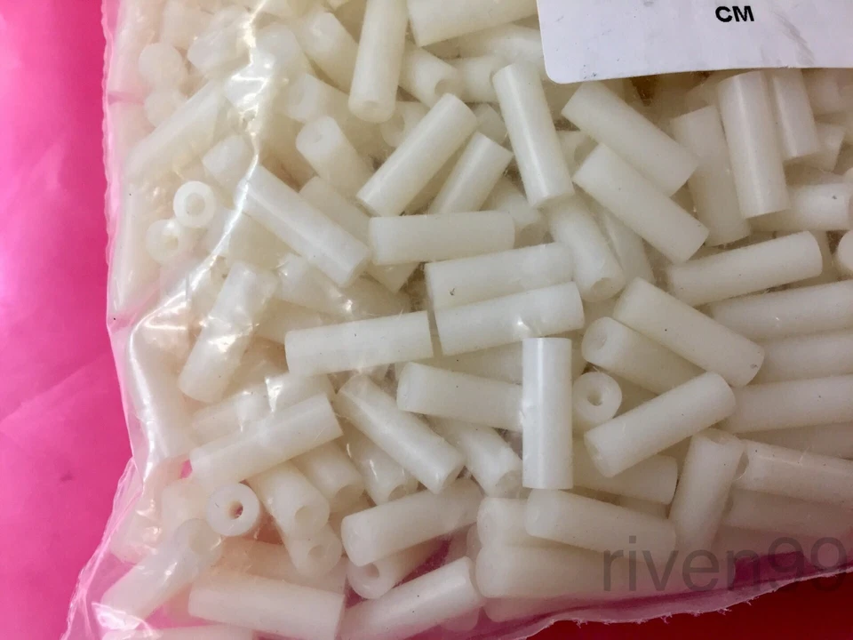 ESSENTRA COMPONENTS, LTD. Lot 50pcs Essentra Round Threaded Nylon Standoff, Spacer, SELECT SIZE, Female-F