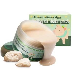 ELIZAVECCA Green Piggy Collagen Jella Pack 100g Collagen Mask Korean Skin Care - Picture 1 of 22