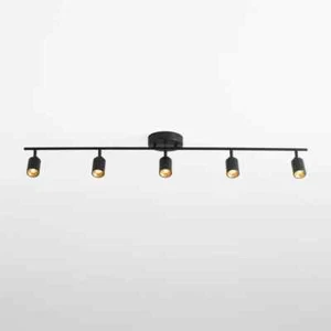 VidaLite Shura 5-Head LED Track Light Black - Picture 1 of 6