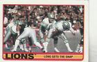 FREE SHIPPING-GOOD TO FAIR-1989 Topps #360 Lions Leaders