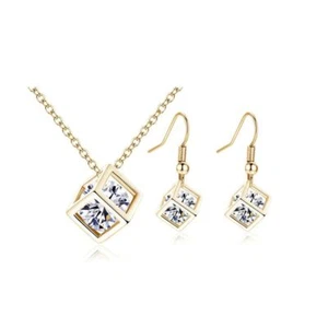 Juego de pendientes para mujer de piedra de cristal único damas joyería - Imagen 1 de 8