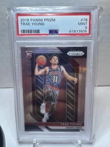 2018 PANINI PRIZM #78 TRAE YOUNG RC HAWKS PSA 9 - Picture 1 of 2