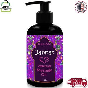 Jannat Sensual Massage Oil - Aphrodisiac Aromatherapy Oil for Intimate moments - Picture 1 of 24