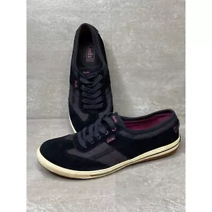 Keds Women's Suede Lace-Up Sneaker Black Size 6.5 Casual Shoes WH55884 - Picture 1 of 11