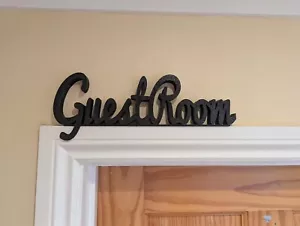 Gästezimmer Türschild, Zimmertürschild, individuelles Türschild, Türaufsatz, Wohndeko - Bild 1 von 4