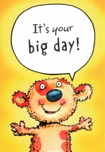 Happy Birthday Bear It's Your Big Day Bears Hallmark Card - Set of 5 - Picture 1 of 3