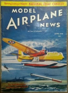 Model Airplane News June 1938 #2, near perfect condition, looks close to unused! - Picture 1 of 11