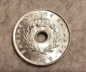 Moneda de 20 leptas Grecia 1969 - Imagen 1 de 2