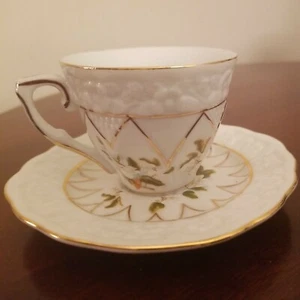 Summco Porcelain Demitase Cup & Saucer #44T383  EUC - Picture 1 of 8
