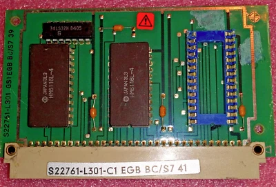 Siemens S22761-L301-C1 Memory Expander Card CMOS 2 x HM6116L-4 RAM ROM - Image 1 of 4