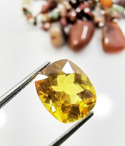 3.80 Ct Certified Natural Heliodor Beryl Yellow/Golden Beryl Loose Gemstones