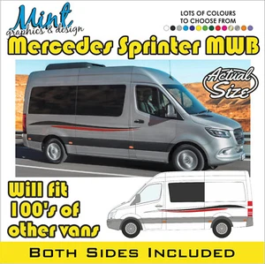 MWB MERCEDES SPRINTER Motorhome Camper Decals Stickers Van Graphics NO P&P 089 - Picture 1 of 4