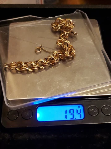 12K YELLOW GOLD SCRAP  CHARM BRACELET 19.4 Grams EBAY AUTHENTICITY GUARANTEED Cover