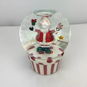 San Francisco Music Box Co. ANIMATED Santa Boogie Globe Holly Jolly Christmas - Picture 1 of 9