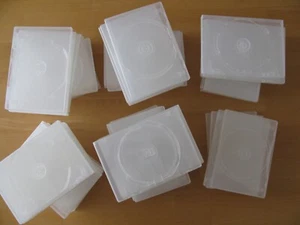 großes Konvolut / DVD - Hüllen / transparent / 54 Stück / Aufbewahrung - Bild 1 von 5