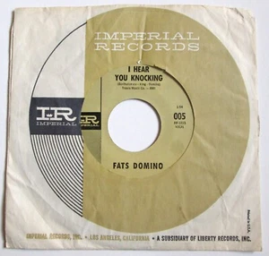 Fats Domino - 7" - I Hear You Knocking / I'm Gonna Be A Wheel Someday - USA - VG - Picture 1 of 4