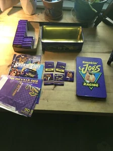 smokin' joe's racing tin With 37 Matchbooks And Original Paperwork Nice Clean - Picture 1 of 20
