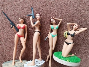 Lara Croft the bikini collection all 4 hot sexy girls Atlas Editions figurines - Picture 1 of 9