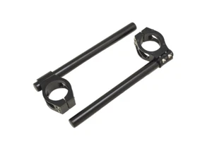 Pareja Semimanubrios Honda Yamaha Manillares Diámetro 43mm En Aluminio Negro - Imagen 1 de 5