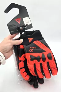 Dainese X-Ride Leather Gloves *NWT* Red/Black M 201815943-628-M FREE SHIP - Picture 1 of 12