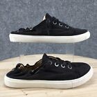 Steve Madden Shoes Womens 8.5M Jane Casual Sneakers Black Fabric Lace Up Low Top