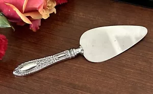 Vintage Sterling Silver Handle Cheese/Hors d'Oeuvres Server 5.75”L - Picture 1 of 13