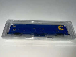 Bluford Shops N Scale C&O 86' Double Door Auto Parts Boxcar #493920-86281 - Picture 1 of 8