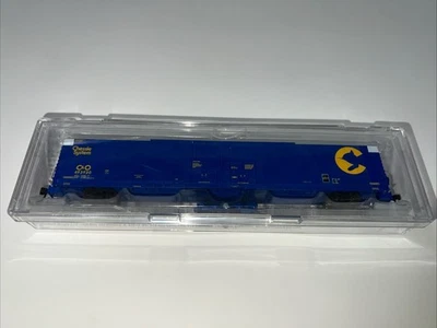Bluford Shops N Scale C&O 86' Double Door Auto Parts Boxcar #493920-86281 - Image 1 of 4
