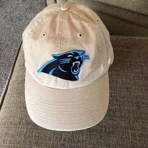 CAROLINA PANTHERS HAT CAP STRAPBACK 47 BRAND NFL MEN'S ONE SIZE WHITE - Picture 1 of 7