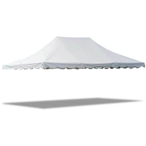 Replacement Pole Tent Canopy Top 20x30 White Cover Event Wedding Party Gazebo - Picture 1 of 3