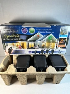 Holiday Brilliant Spectacular Light Show 0477657 3 Satellites 1 Remote 3 Stakes - Picture 1 of 10