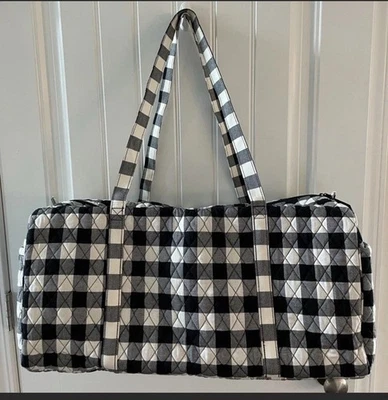 BOLSO DE LONA VERA BRADLEY GRANDE VIAJERO Buffalo Plaid OTOÑO NUEVO CON ETIQUETAS Foto 1 de 4