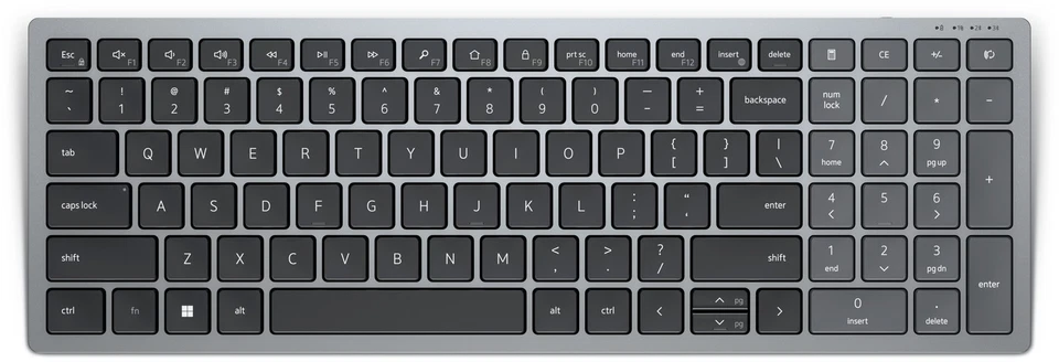 Dell KB740, Compact Multi-Device grau, DE-Layout, Scherenmechanik - Bild 1 von 1