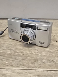Pentax Espio 140V 35mm Film Point and Shoot Camera Silver Tested - Picture 1 of 8