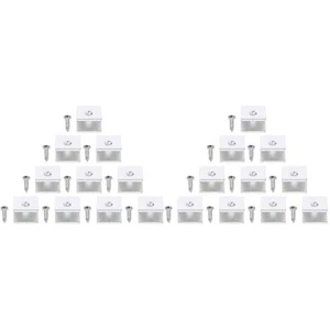  Paquete de 2 abrazaderas de conector de vidrio soportes de pared flotantes soporte de estante - Imagen 1 de 12