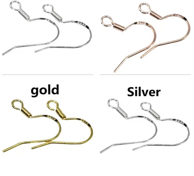 DAZZLING DESIGNESS 925 Stamped Silver Fish Hook Wire Earring Findings Jewellery Making