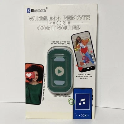 Vivitar Bluetooth Wireless Remote Phone Controller  Green/White - NEW IN BOX - Image 1 of 4