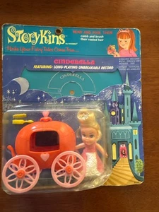 Vintage Rare Storykins Cinderella 8700 W/ English Version Record Little Doll Set - Bild 1 von 13