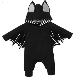 My First Halloween Outfit Newborn Baby Boy Bat Cosplay Costume Infant 3-6M - Picture 1 of 11