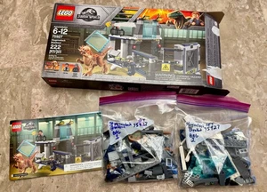 Lego 75927 Jurassic World Stygimoloch Breakout Used Complete Set Box Instruction - Picture 1 of 2