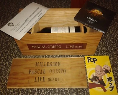 COFFRET MILLESIME 00/01 LIVE PASCAL OBISPO VIN + CD + BD .INCLUS JOHNNY HALLYDAY - Photo 1/4