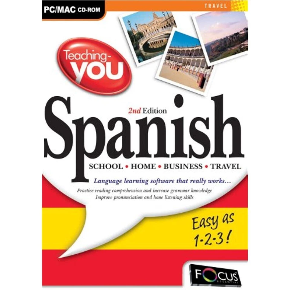 Teaching You Spanish 2nd Edition PC MAC CD ROM Language Learning Software New - Image 1 of 1