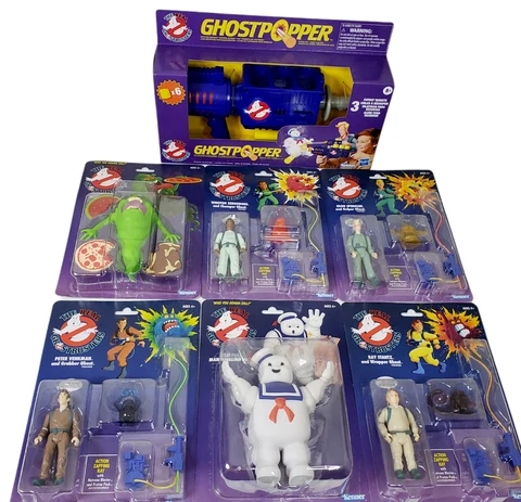 2020 Real Ghostbusters Set of 7 Retro Figures MOC Walmart Exclusive Kenner Cover