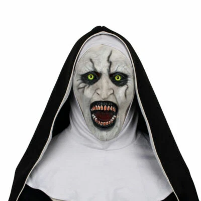 Cosplay The Nun Mask The Conjuring Valak Mask Halloween Scary Costume Props - Image 1 of 4