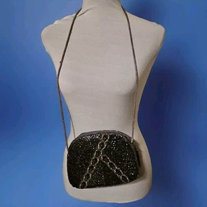 Vintage Delill Bronze Brown Beaded Purse Handbag Evening Bag Crossbody Clutch - Picture 1 of 15