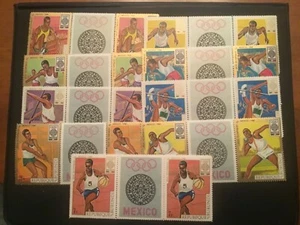 ICOLLECTZONE Burundi 260-264, C88-92 Juegos Olímpicos en estado bastante bueno NH con sello olímpico central - Imagen 1 de 1