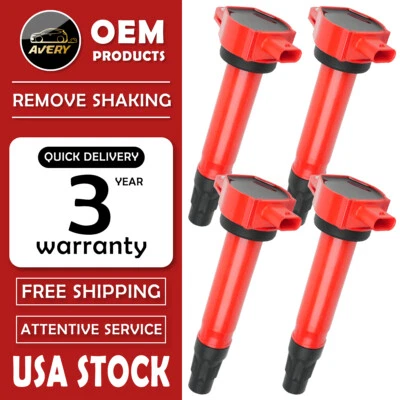 ✅Energy 4 Ignition Coils For Dodge Caliber Avenger Jeep Compass UF557 4606824AC Foto 1 de 4