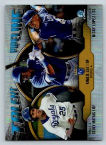 2019 Bowman Chrome #TPKCR Nicky Lopez/Khalil Lee/Seuly Matias (ref 189500) - Picture 1 of 2